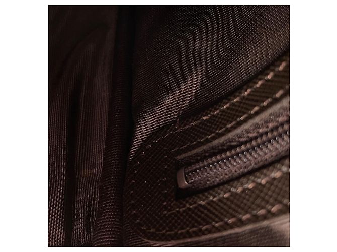 Borsa a tracolla Burberry Nova Check in tela e pelle Nero Rosso Beige - vista 9