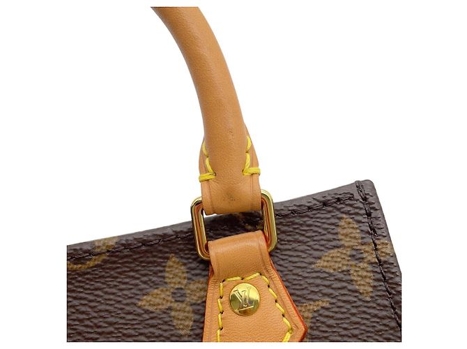 Louis Vuitton Petite Sac Plat Monogram Handtasche Braun - Ansicht 11