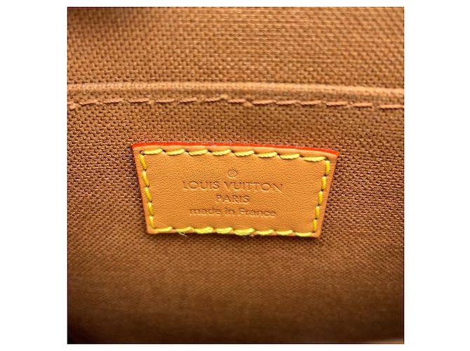 Louis Vuitton Petite Sac Plat Monogram Handtasche Braun - Ansicht 15