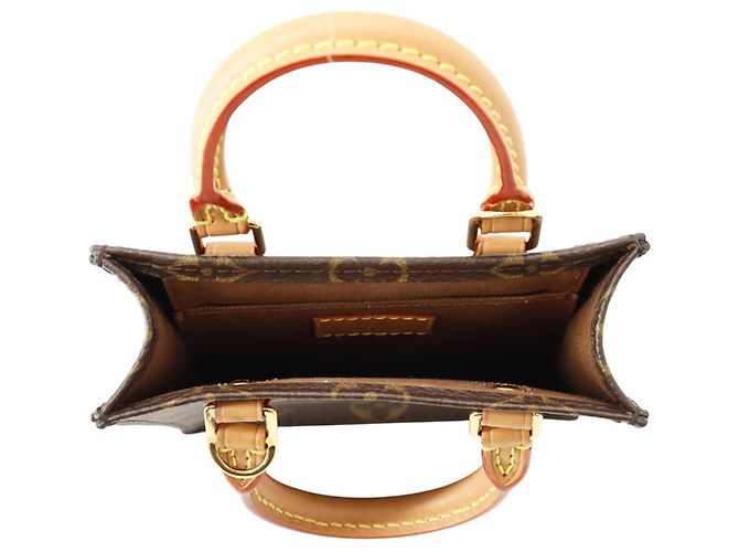 Louis Vuitton Petite Sac Plat Monogram Handtasche Braun - Ansicht 7