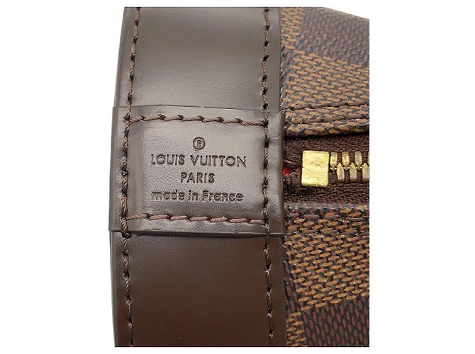 Bolsa Louis Vuitton Alma BB Marrom Damier ebene - vista 16