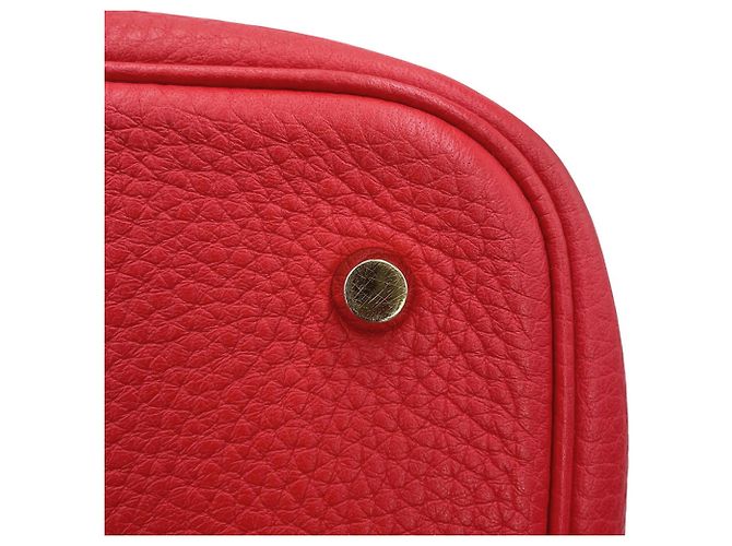 Hermès Sac à main Hermes Picotin Lock MM Rouge - vue 11