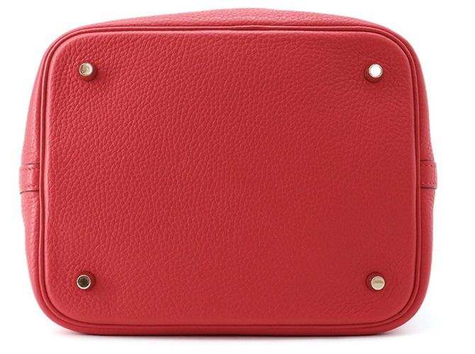 Hermès Sac à main Hermes Picotin Lock MM Rouge - vue 3