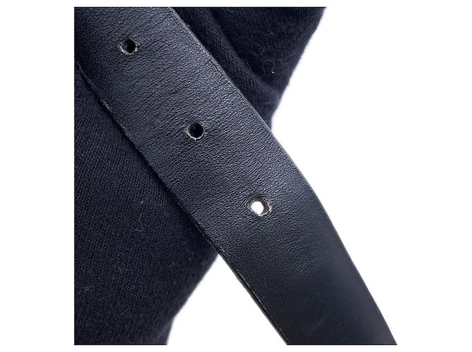 Chanel Coco Mark Leather Belt Black - view 9