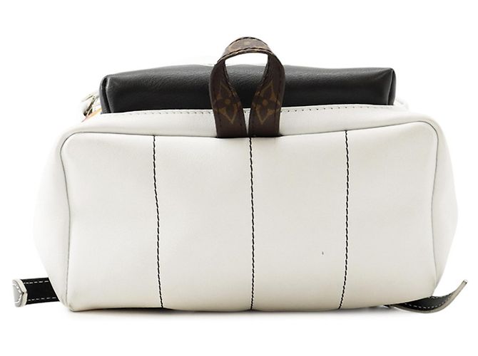Louis Vuitton Monogram Leather Palm Springs Backpack PM White Multiple colors - view 3