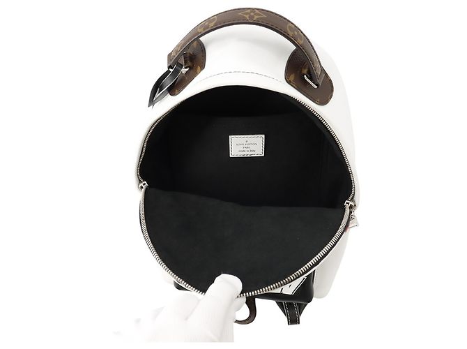 Louis Vuitton Monogram Leather Palm Springs Backpack PM White Multiple colors - view 5