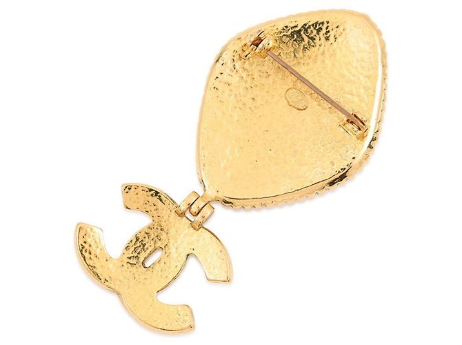 Chanel Brosche Gold und Rot Golden - Ansicht 3
