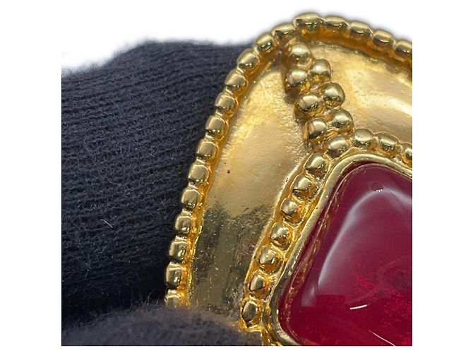 Chanel Brosche Gold und Rot Golden - Ansicht 8