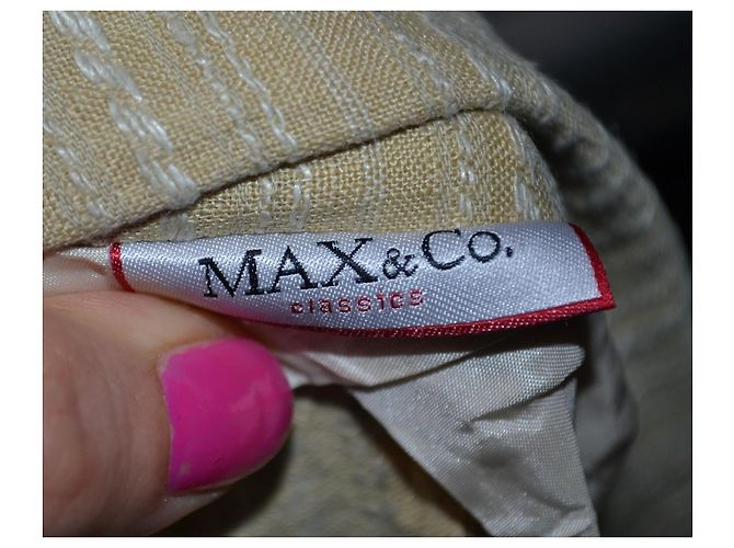 Autre Marque MAX&Co. Leinen-Blazer in Beige - Ansicht 5