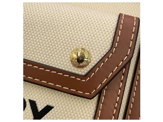 Bolso Mini Pocket Burberry Castaño - vista 11