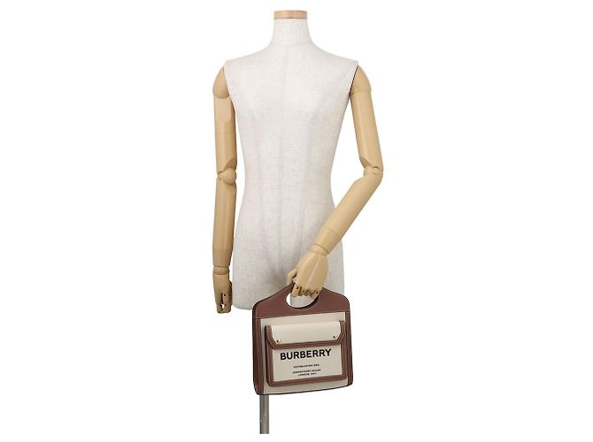 Bolso Mini Pocket Burberry Castaño - vista 4