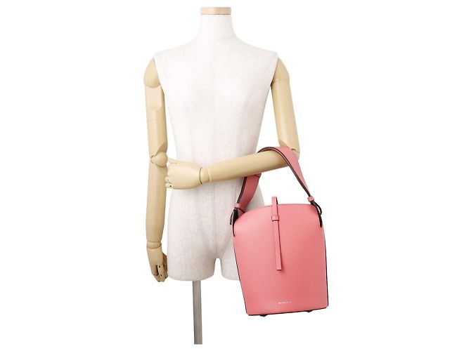 Borsa a secchiello Burberry Canopy Rosa - vista 4