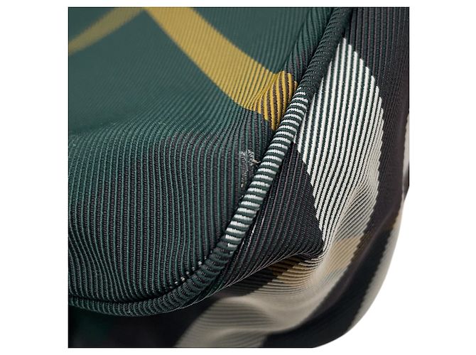 Borsa a tracolla Burberry in nylon Marrone Verde Crudo Giallo - vista 6