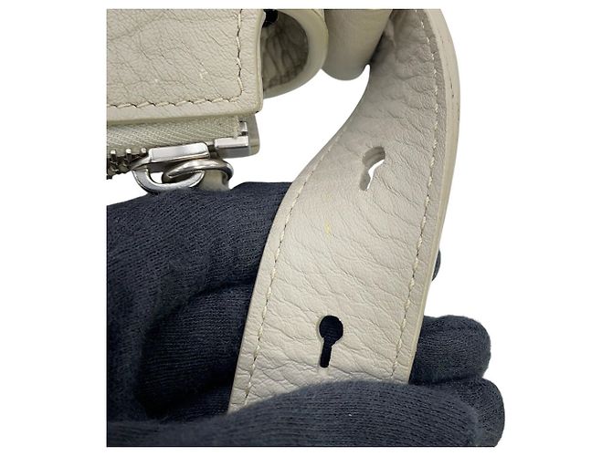 Borsa a tracolla Burberry Night Small in pelle Grigio - vista 10