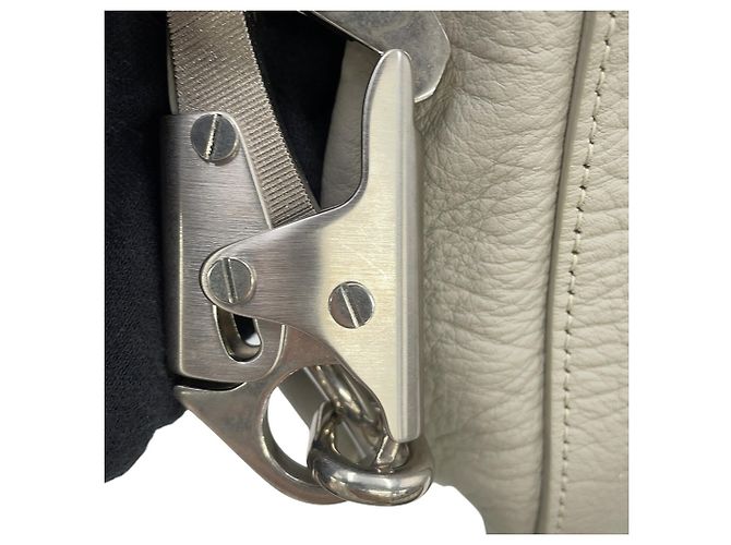 Borsa a tracolla Burberry Night Small in pelle Grigio - vista 13