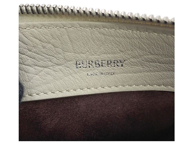 Borsa a tracolla Burberry Night Small in pelle Grigio - vista 14