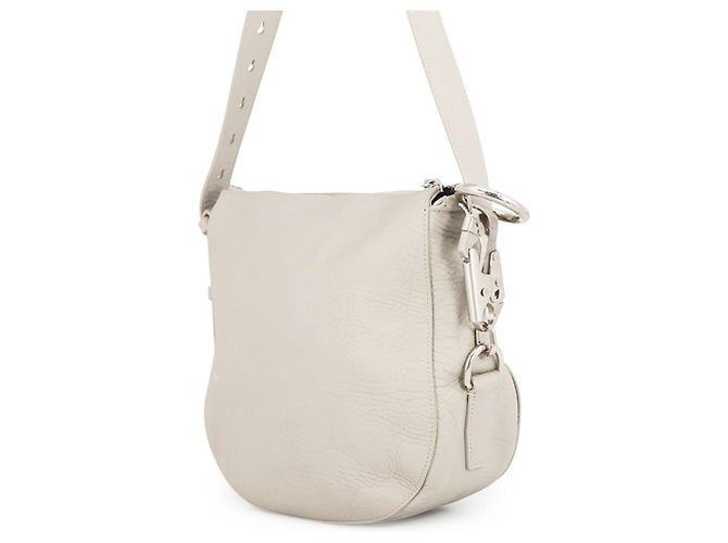 Borsa a tracolla Burberry Night Small in pelle Grigio - vista 2