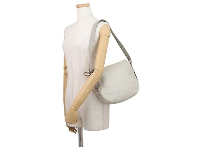 Borsa a tracolla Burberry Night Small in pelle Grigio - vista 4