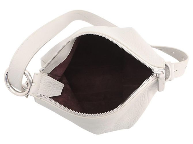 Borsa a tracolla Burberry Night Small in pelle Grigio - vista 5