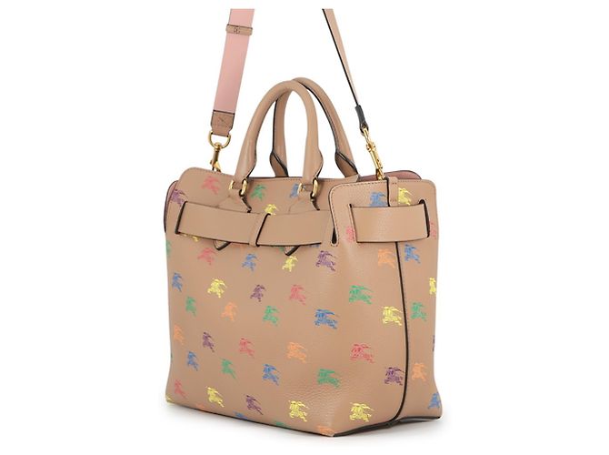 Burberry Emblem Shopper aus Leder Braun Mehrfarben - Ansicht 2