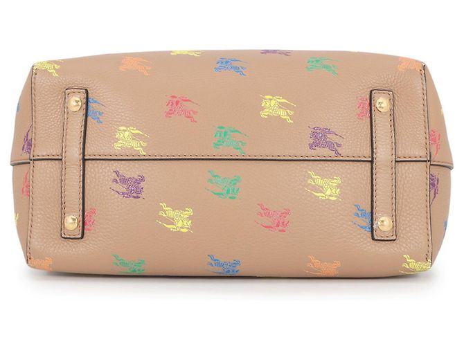 Burberry Emblem Shopper aus Leder Braun Mehrfarben - Ansicht 3