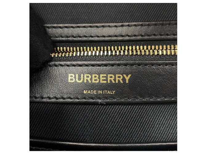 Zaino in pelle Burberry TB Monogram Marrone Multicolore - vista 16