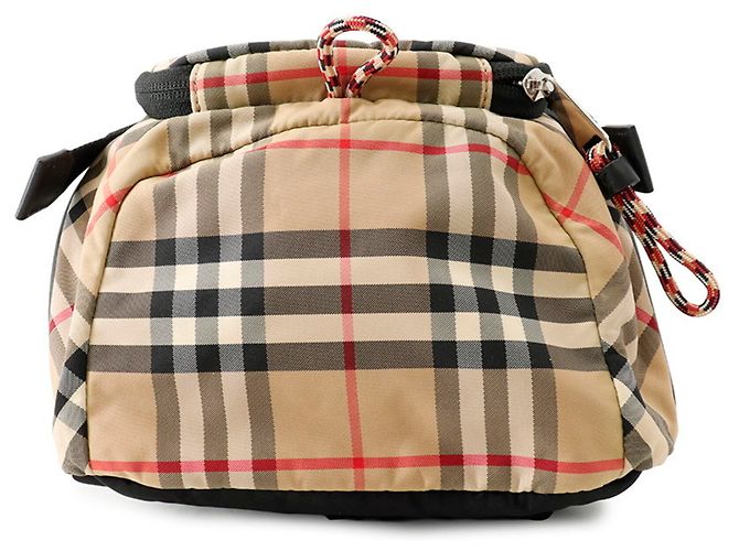 Borsa a tracolla Burberry Nova Check Nero Beige - vista 4