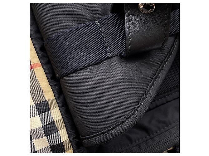 Borsa a tracolla Burberry Nova Check Nero Beige - vista 9