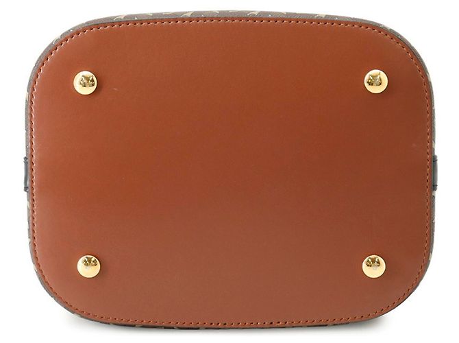 Borsa in pelle Burberry Peggy TB Monogram Marrone Nero Beige - vista 3