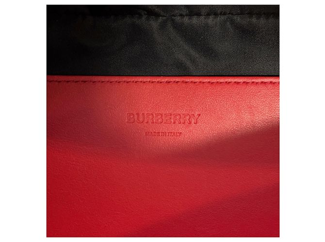 Borsa a tracolla in nylon Burberry Beige Arancione - vista 15