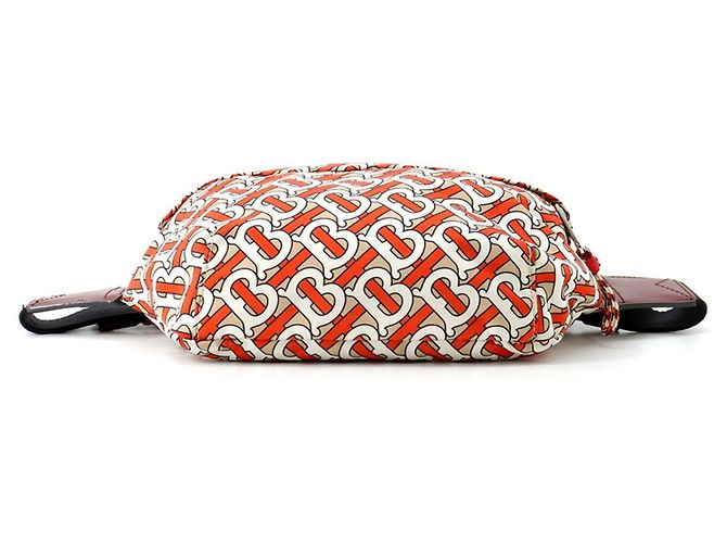 Borsa a tracolla in nylon Burberry Beige Arancione - vista 4