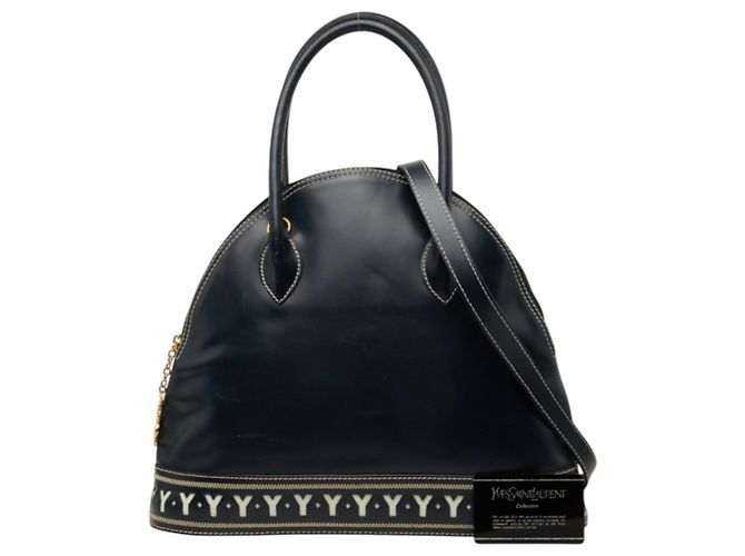 Autre Marque Borsa a mano/Borsa a tracolla Saint Laurent Y-Cutout Blu navy - vista 12