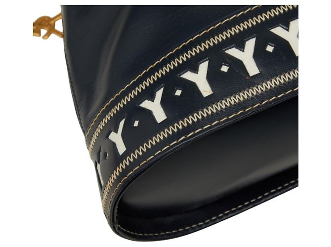 Autre Marque Borsa a mano/Borsa a tracolla Saint Laurent Y-Cutout Blu navy - vista 5