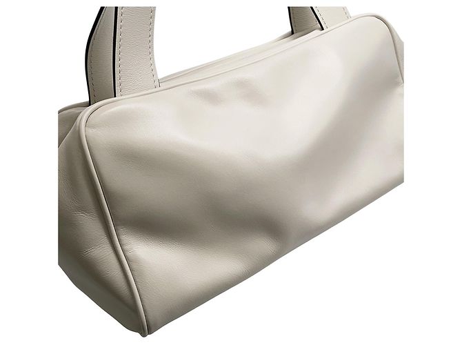 Borsa a mano Miu Miu Miu Bowling in pelle Bianco - vista 8