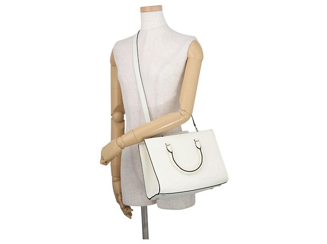 Bolsa de couro branco Jimmy Choo - vista 5