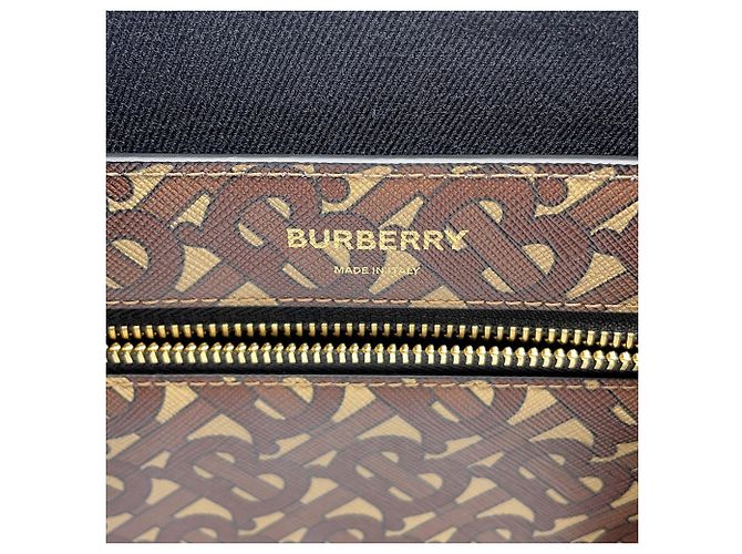 Burberry Tote Bag TB Monogram aus Leder Braun Mehrfarben - Ansicht 12