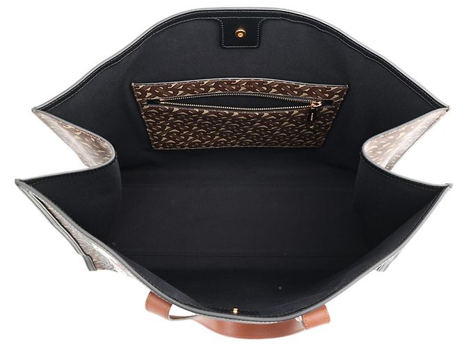 Burberry Tote Bag TB Monogram aus Leder Braun Mehrfarben - Ansicht 5
