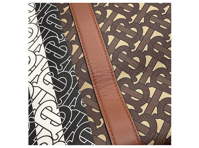 Burberry Tote Bag TB Monogram aus Leder Braun Mehrfarben - Ansicht 6