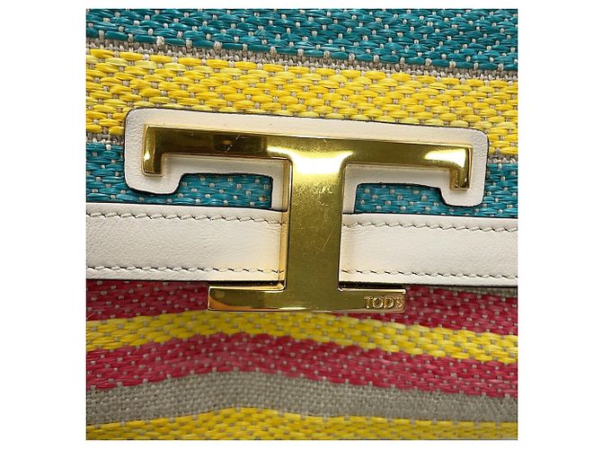 Borsa a spalla Micro in pelle T-Timeless di Tod's Bianco Multicolore - vista 12