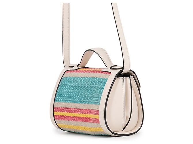 Borsa a spalla Micro in pelle T-Timeless di Tod's Bianco Multicolore - vista 2