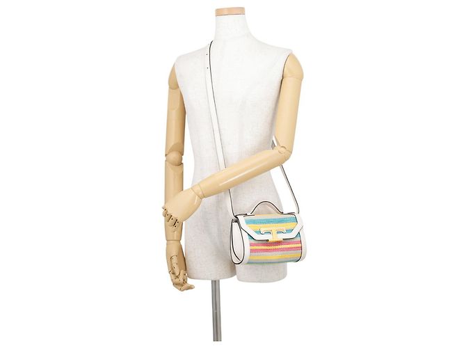 Borsa a spalla Micro in pelle T-Timeless di Tod's Bianco Multicolore - vista 4