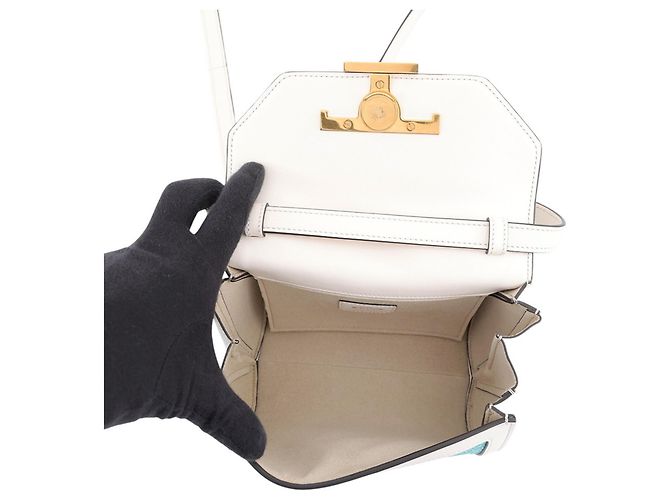 Borsa a spalla Micro in pelle T-Timeless di Tod's Bianco Multicolore - vista 5