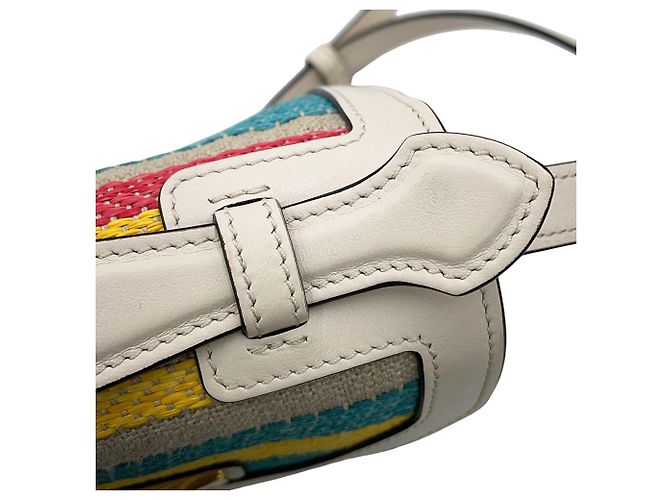 Borsa a spalla Micro in pelle T-Timeless di Tod's Bianco Multicolore - vista 9
