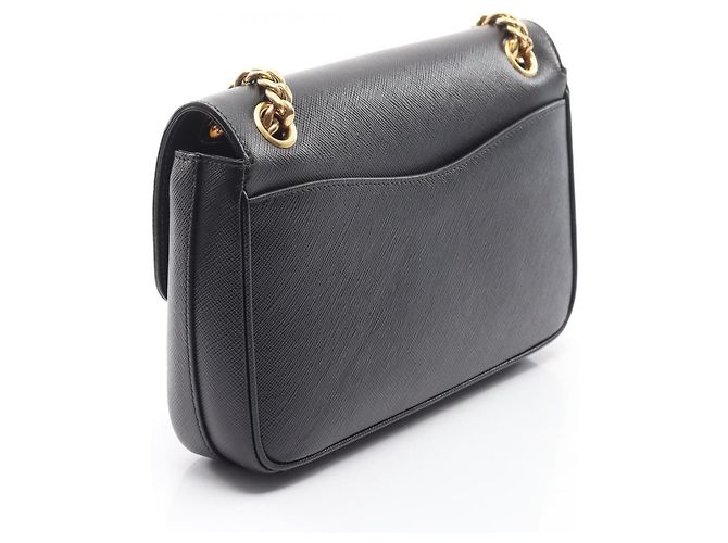 Bolso de mano Prada en cuero Saffiano Negro - vista 2