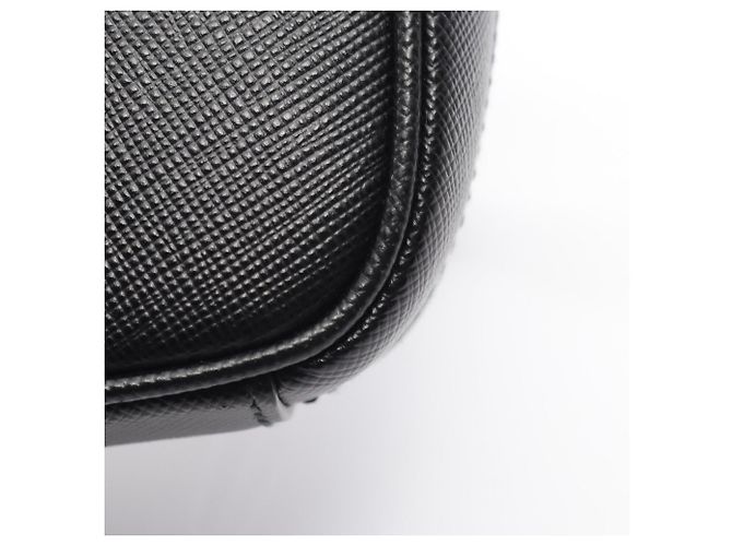 Bolso de mano Prada en cuero Saffiano Negro - vista 7
