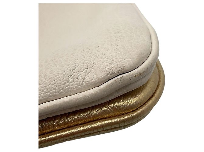 Miu Miu Schultertasche mit Kette Weiß Golden - Ansicht 6