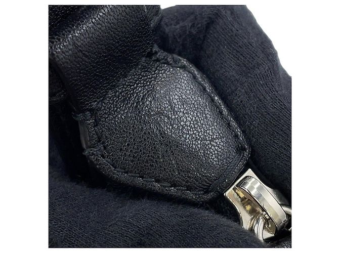 Borsa Hobo Small in pelle con perle finte Jimmy Choo Bar Nero - vista 8