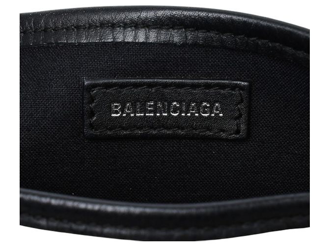 Balenciaga Navy Cabas Tote Bag Schwarz Roh - Ansicht 10