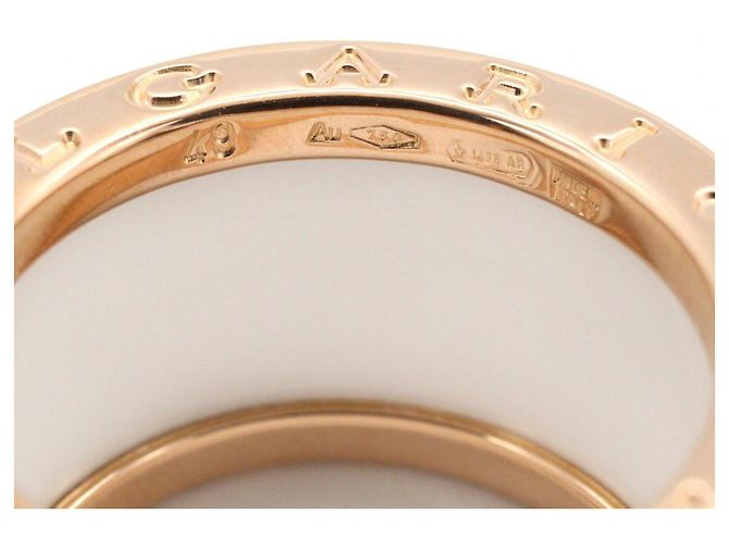 Bulgari Anillo B-zero1 Bvlgari Blanco Dorado - vista 4