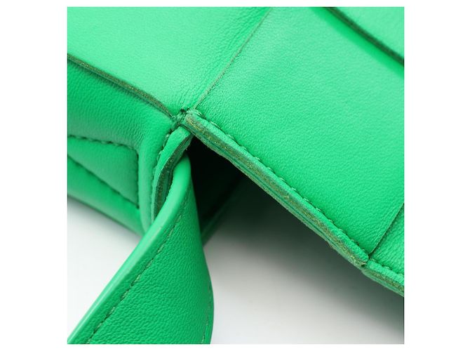 Borsa a tracolla Bottega Veneta Cassette Maxi Intrecciato Verde - vista 5